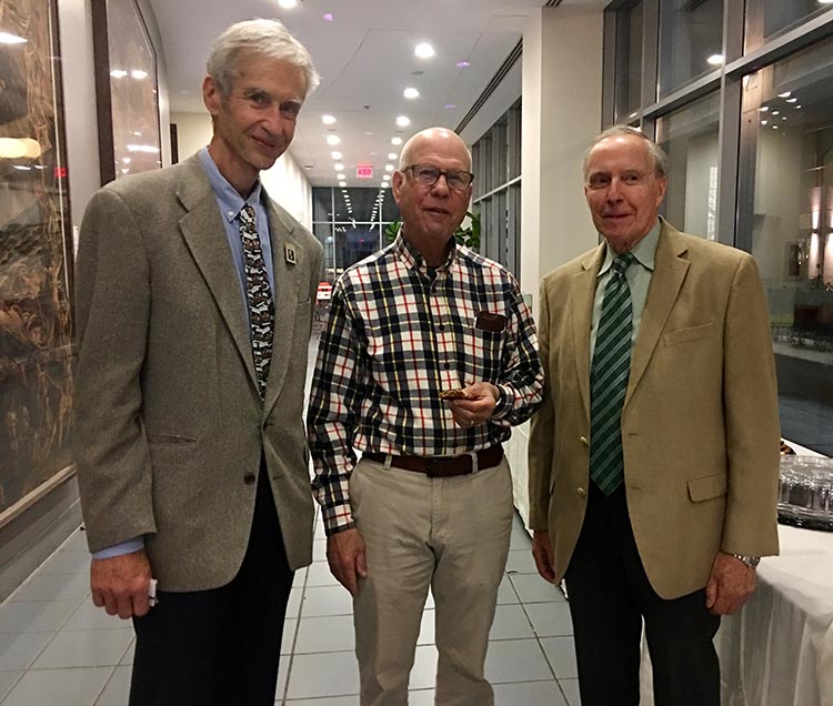 Hugh with Professor Emeritus Dr. Mark Green and Dr. Louis Pilato